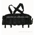 Black Chest Rig/Tactical Bellyband with magazine pouches